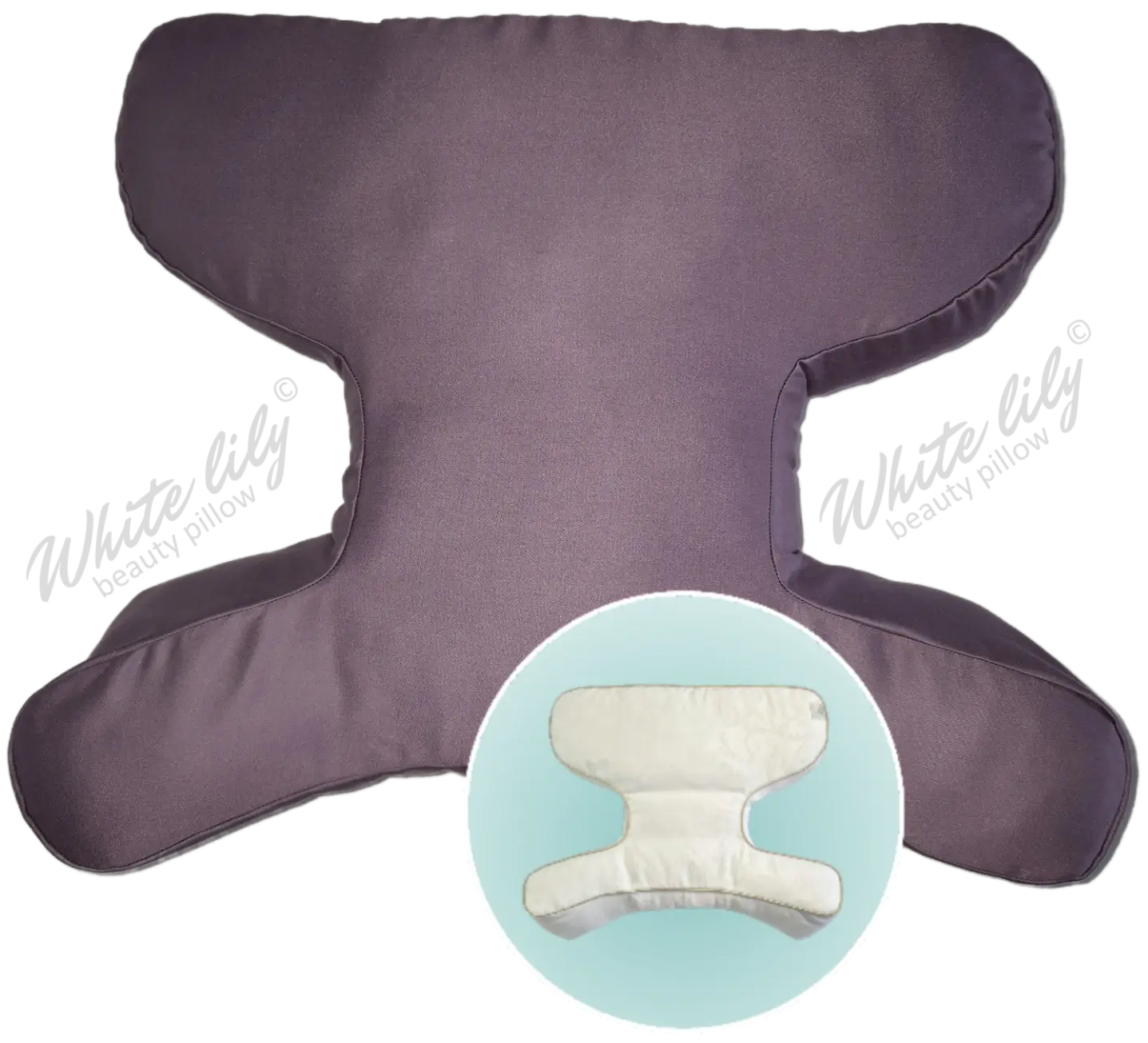 Б'юті подушка мерсеризований сатин "Попелясто-лілова"